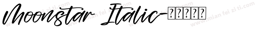 Moonstar Italic字体转换